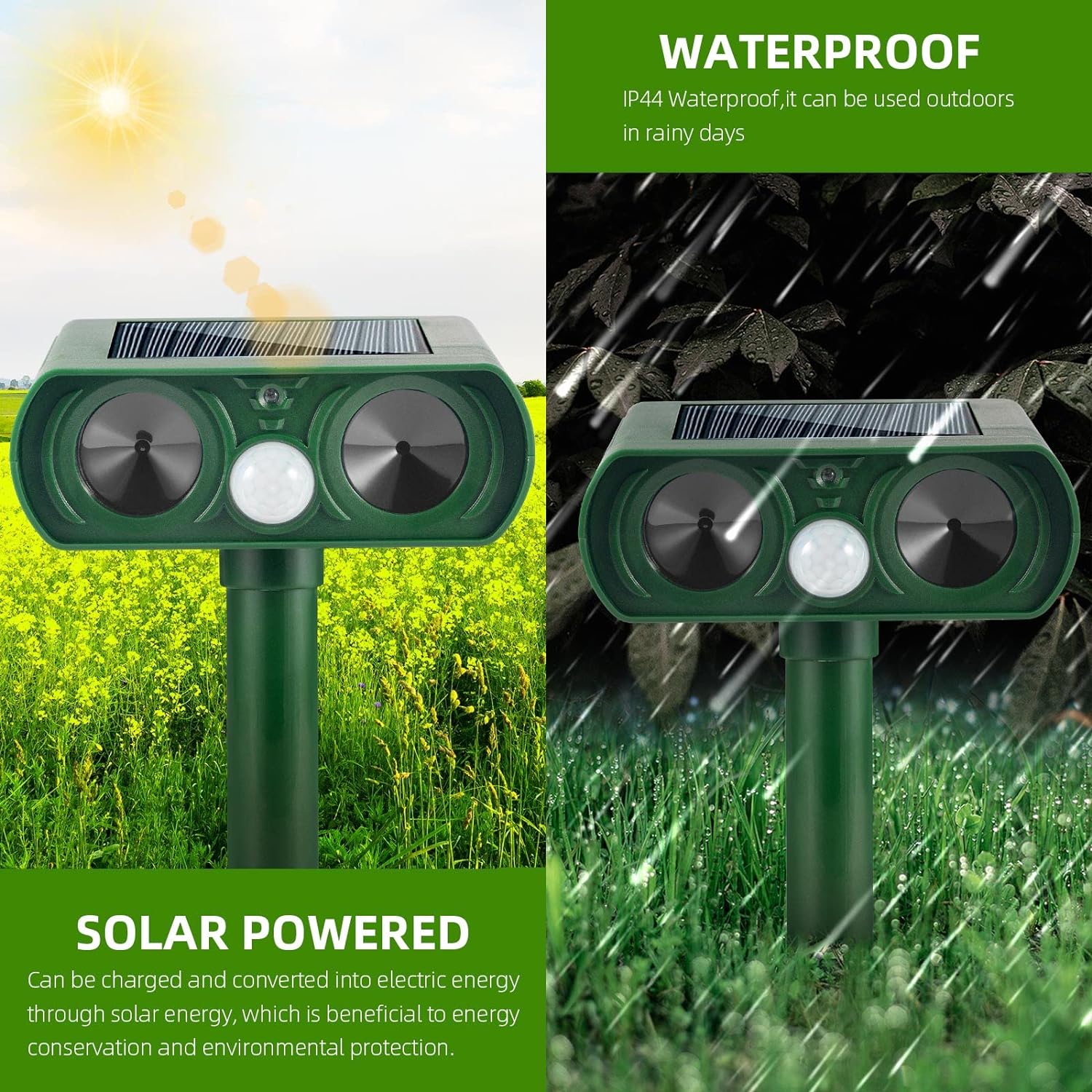 Infrared Solar Powered Animal Pest Repeller