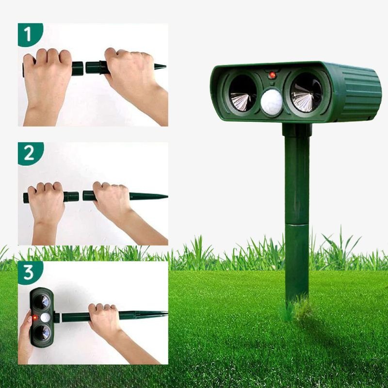 Infrared Solar Powered Animal Pest Repeller