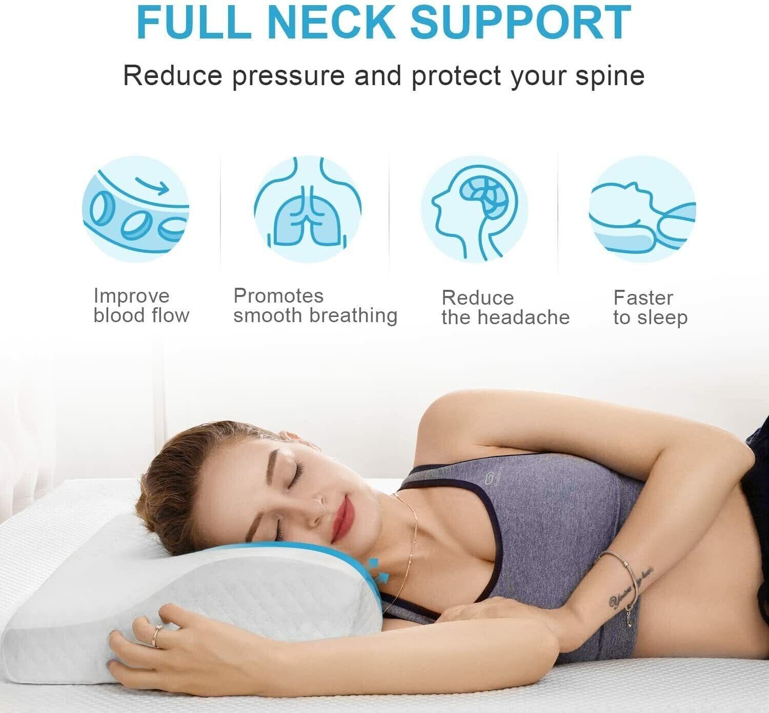 Orthopedic Latex Neck Pillow Slow Reboun