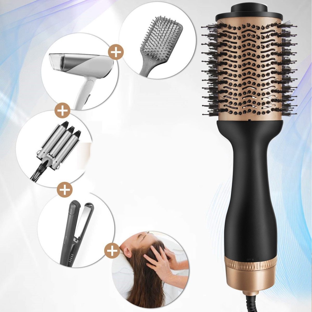 -Air Comb Combo Hair Straightener