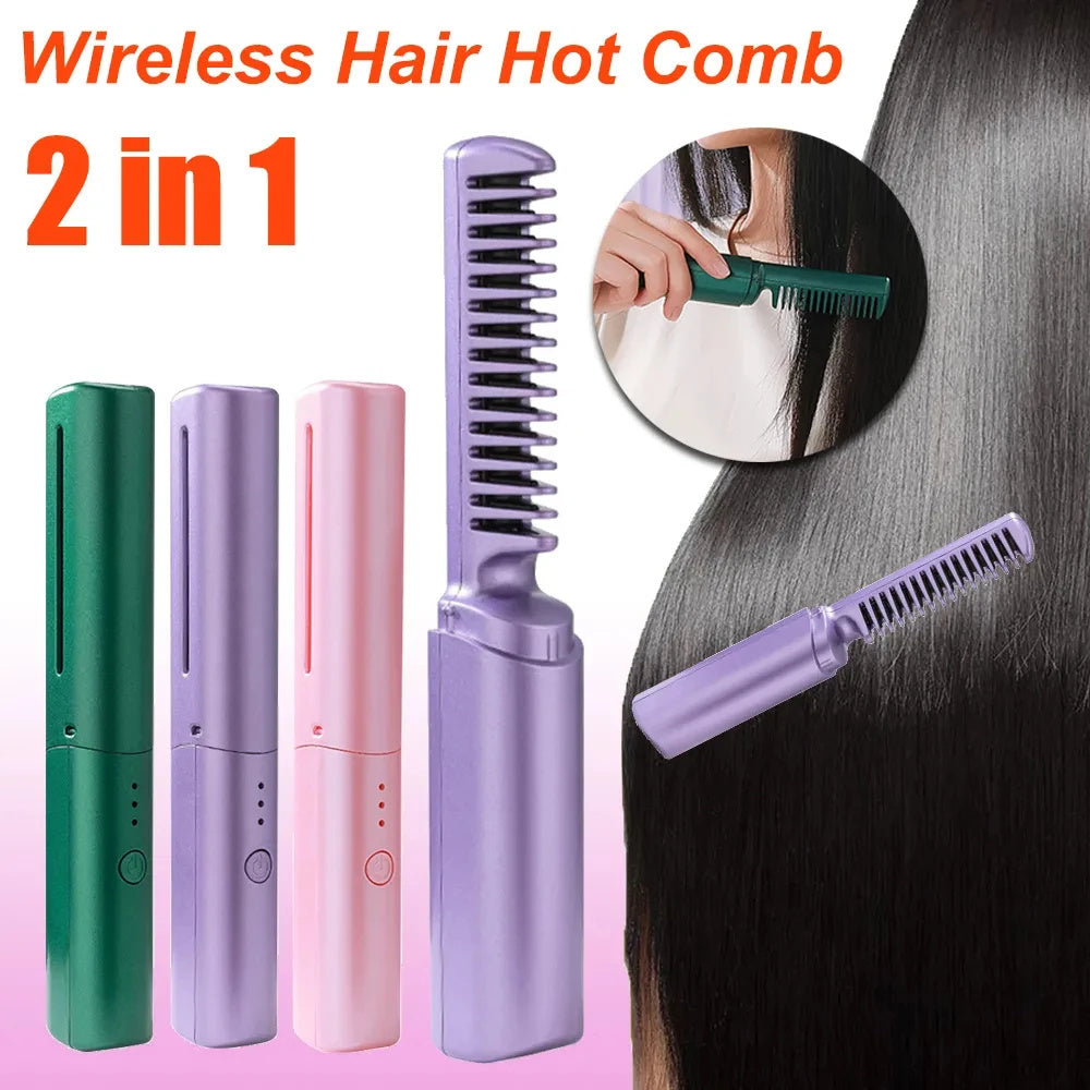 Pro Wireless Straightening & Curling Brush