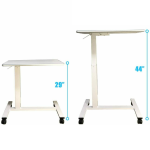 Adjustable Spacious Rolling Over Bed Hospital Tray Table Desk