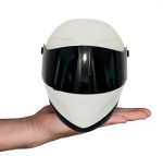 Cat Full Face Motorcycle Helmet Outdoor Riding Helmet Hat For Small Dog Doggie Puppy Kitten Helmet Pet Supplies Racing Small Gift (White)