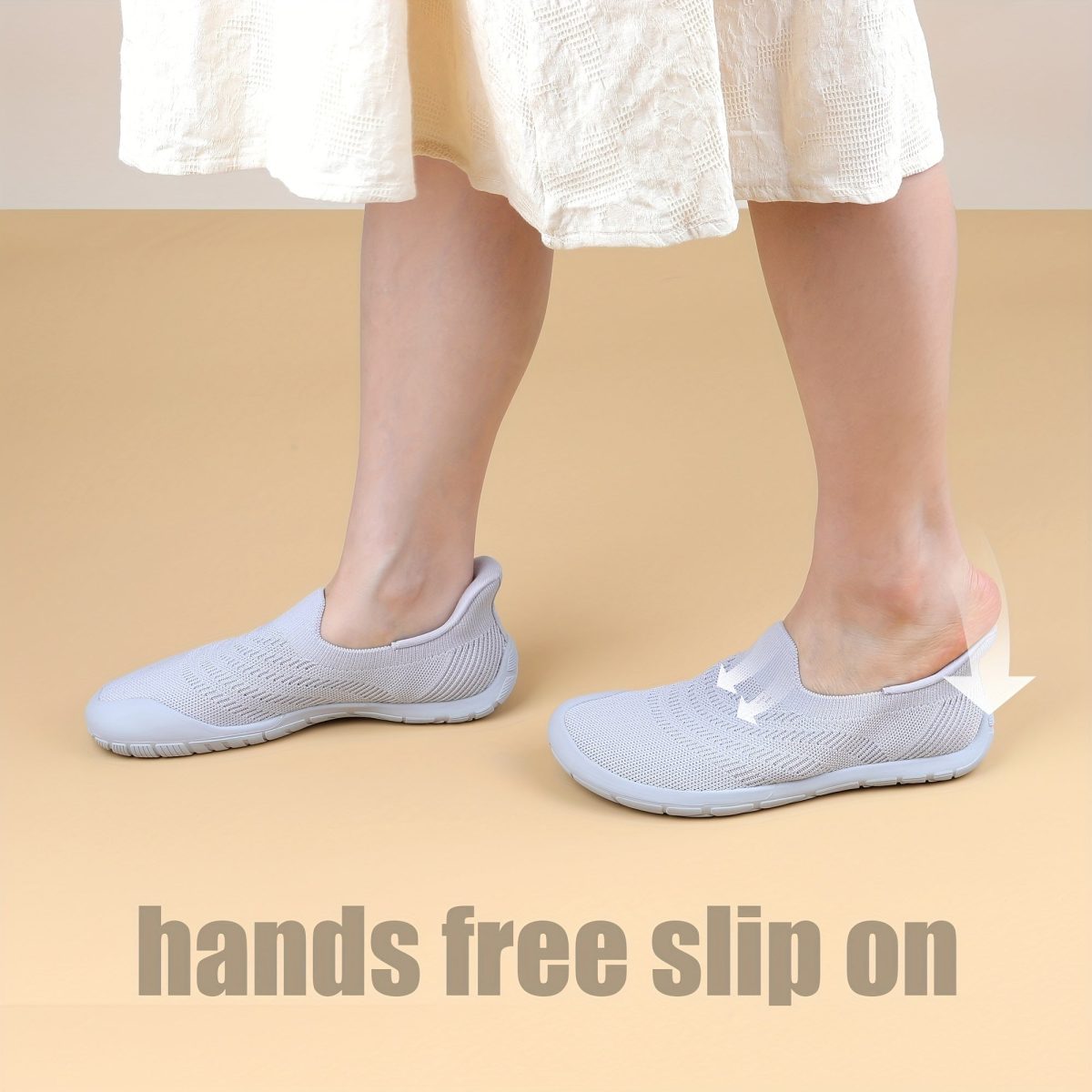 Women'S Breathable Slip-On Hands- Loafers Wide Toe Box