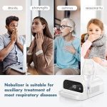 02 Smart Nebulizer, Intelligent Digital Display Nebulizer Machine For Adults And Kids,Low Noise Compression Nebulizer For Breathing Problems,Desktop Jet Nebulizer For Home Use