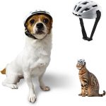 Small Medium Dog Helmet,Pet Helmet For Small Medium Dog Outdoor Driving Walking, Pet Helmets Cap With Adjustable Blet For Doggies Motorcycles, Medium