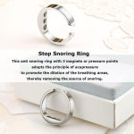 Anti Snoring Ring,Anti Snoring Ring Stopper Sleeping Breath Aid Acupressure Treatment For Stop Snore Device M,Without Side Effects