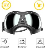 Nvted Dog Goggles Big Area Dog Sunglasses, Large Breed Windproof Snowproof Eye Protection Dog Glasses For Outdoor Driving Cycling (Large)