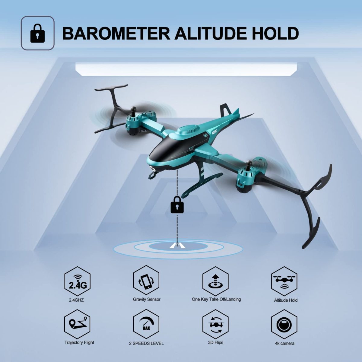 2023 Mini Drone Helicopter 4K With Professional Hd Camera + 2 Battery