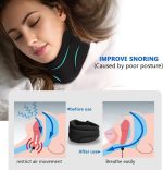 Neck Brace, Cervi Correct Neck Brace For Sleeping Anti Snoring And Neck Pain Support Upgrade 3D Soft Foam Cervical Neck Collar Men Woman