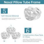 Universal Pillows Comparable For P10, Silicone Reuse Under The Nose Pillow Replacement Kit With Headgear, Frame, Tube And 3 X Pillow