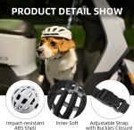 Small Medium Dog Helmet,Pet Helmet For Small Medium Dog Outdoor Driving Walking, Pet Helmets Cap With Adjustable Blet For Doggies Motorcycles, Medium