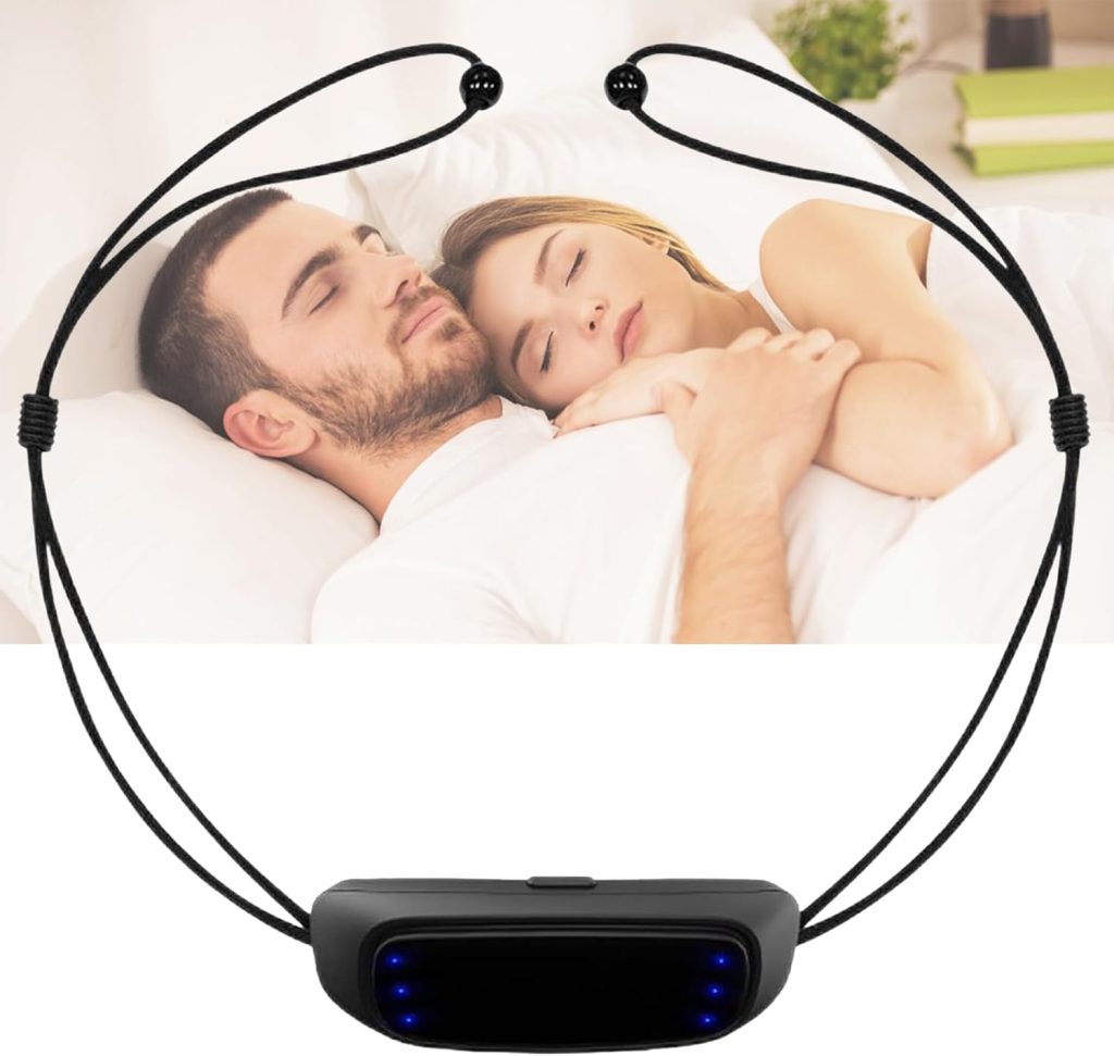 Anti Snoring Device Intelligent Snoring Solution Smart Electric Throat Effective Snore Stopper Good Sleep Aid Device For Men And Women Reduce Snoring With 6 Modes