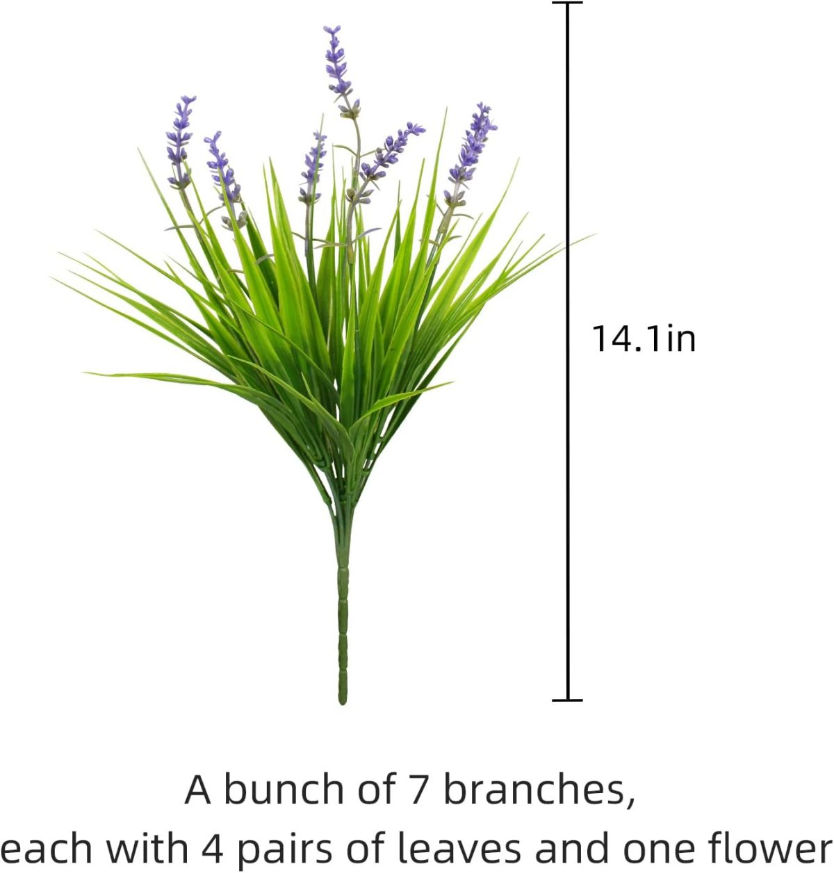 12 Bundles Artificial Plants Outdoor Monkey Grass With Flowers For Pot Uv Resistant Garden Decor For Window Garden Patio Hanging Planter Pathway Front Porch (Grass With Flowers)