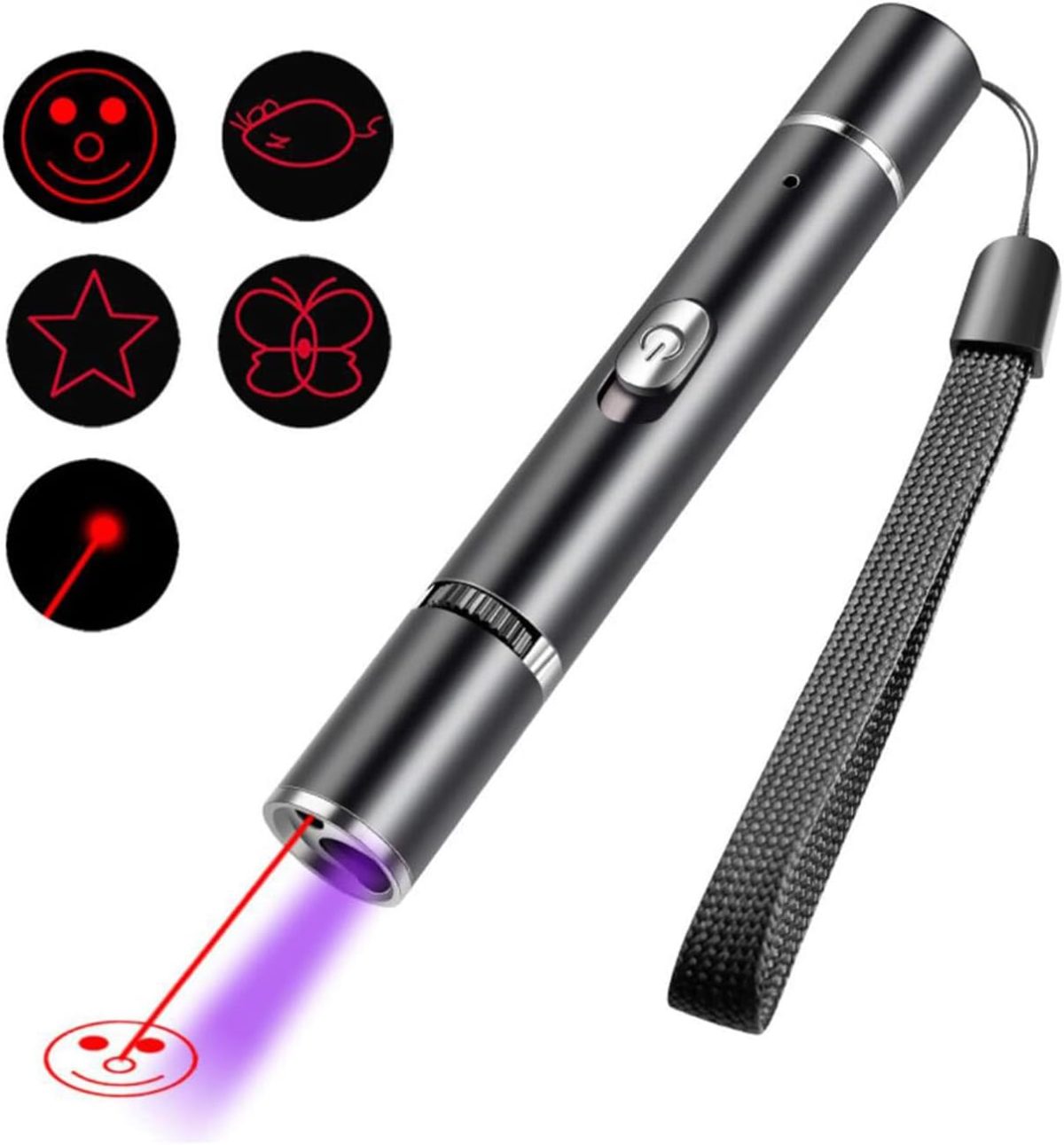 Wnzqk 2 Pcs Cat Toys Lazer Pointer Cat Toys Interactive For Indoor Red Laser Pointer For Dogs Pet Red Light Laser Remote Control Teaching Usb Flashlight Rechargeable(2 Pcs Pack, 2 Pcs Pack)