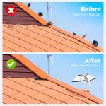 2 Pack Reflective Bird Deterrent, Version Wind Powered Spinning Bird Deterrent, Keep All Birds Away Like Woodpecker And Pigeon, Suitable For Patios, Gardens, Rooftops, Vegetable Gardens