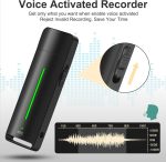 128Gb Voice Recorder For Learning And Work - Digital Audio Recorder With Voice Activated For Lecture Interview Meeting Class