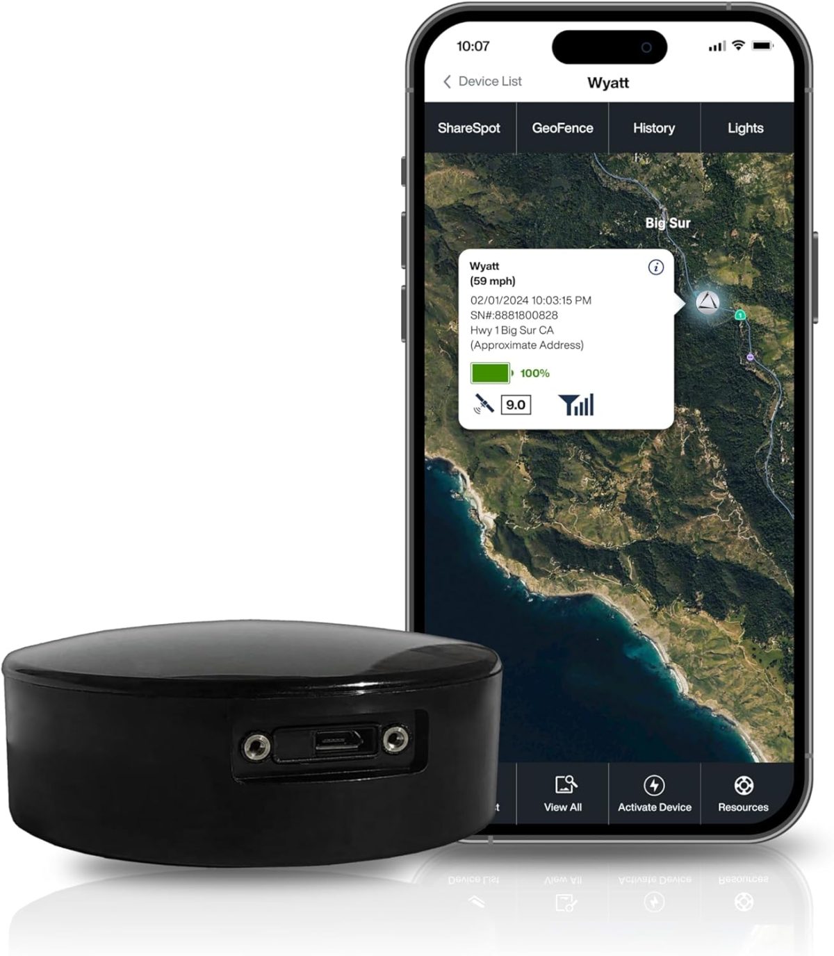 Landairsea 54 Gps Tracker - Made In The Usa From Domestic & Imported Parts. Long Battery, Magnetic, Waterproof, Global Tracking. Subscription Required