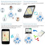 Gps Tracker For Pets, Portable Bluetooth Intelligent Anti-Lost Device For Luggages/Kid/Pet/Wallet And , Keys Finder, Bi-Directional Search, App Locator (Blue)