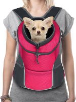 Yudodo Pet Dog Backpack Carrier With Storage Pockets Dog Front Pack For Small Dogs Cats Head Out Breathable Chihuahua Backpack For Hiking Cycling Walking (M(5-10Lbs), Black)