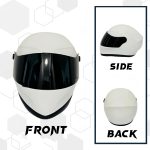 Cat Full Face Motorcycle Helmet Outdoor Riding Helmet Hat For Small Dog Doggie Puppy Kitten Helmet Pet Supplies Racing Small Gift (White)