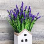 12 Bundles Artificial Plants Outdoor Monkey Grass With Flowers Faux Greenery Shrubs For Garden Patio Porch Window Box Home Indoor Farmhouse Hanging Planter Décor (Purple)