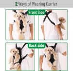 Mr. Pen- Pet Adjustable Dog Carrier Backpacks, Hiking Travel Backpack, Puppy Backpack, Dog Front Carrier