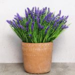 12 Bundles Artificial Plants Outdoor, Uv Resistant Monkey Grass With Lavender Flowers Greenery Stems No Fade Faux Shrubs For Home Garden Window Box Porch Front Patio Office Decor - Purple