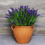 12 Bundles Artificial Plants Outdoor Monkey Grass With Flowers Faux Greenery Shrubs For Garden Patio Porch Window Box Home Indoor Farmhouse Hanging Planter Décor (Purple)