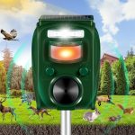 2024 Ultrasonic Animal Repeller Outdoor,Cat Repellent Outdoor Solar Animal Repeller With Motion Sensor Deer Repellent Devices To Repel Away Squirrel Rabbit Raccoon Skunk Repellent For Yard