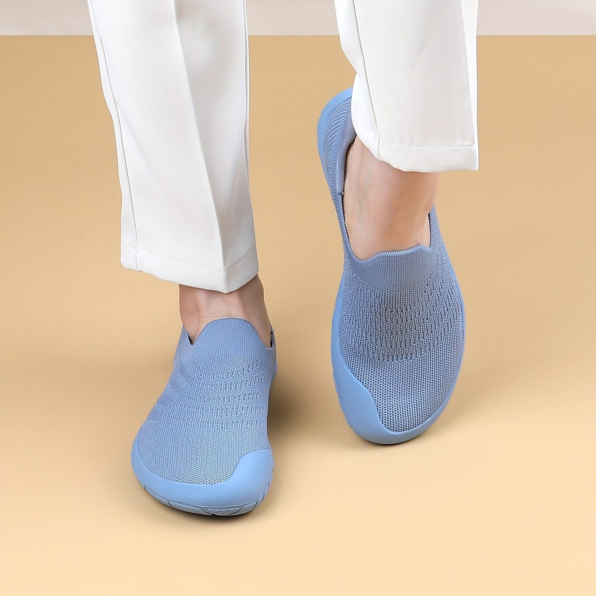 Women'S Breathable Slip-On Hands- Loafers Wide Toe Box