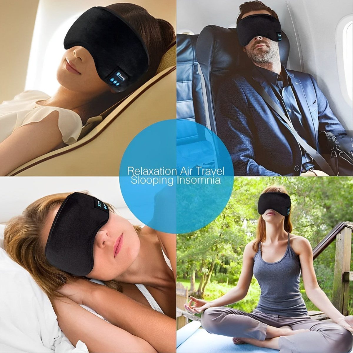 Wireless Bluetooth 5.0 Sleep Eye With Integrated Headphones