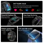 Zeronicks Smart Watch Ecg Blood Sugar Heart Rate Blood Pressure Sleep Monitoring Weather News Sports