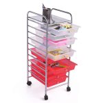 10 Drawer Rolling Storage Organizing Cart