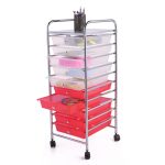 10 Drawer Rolling Storage Organizing Cart