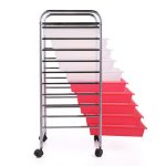 10 Drawer Rolling Storage Organizing Cart