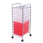 10 Drawer Rolling Storage Organizing Cart